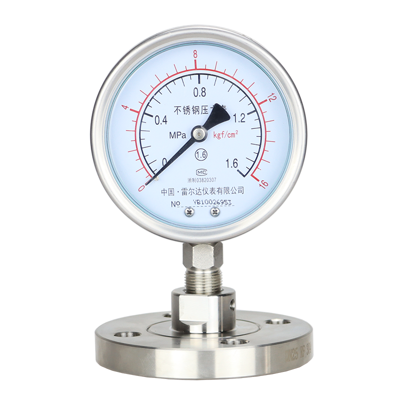 YNTP-100BF-MF敞開(kāi)式法蘭隔膜壓力表